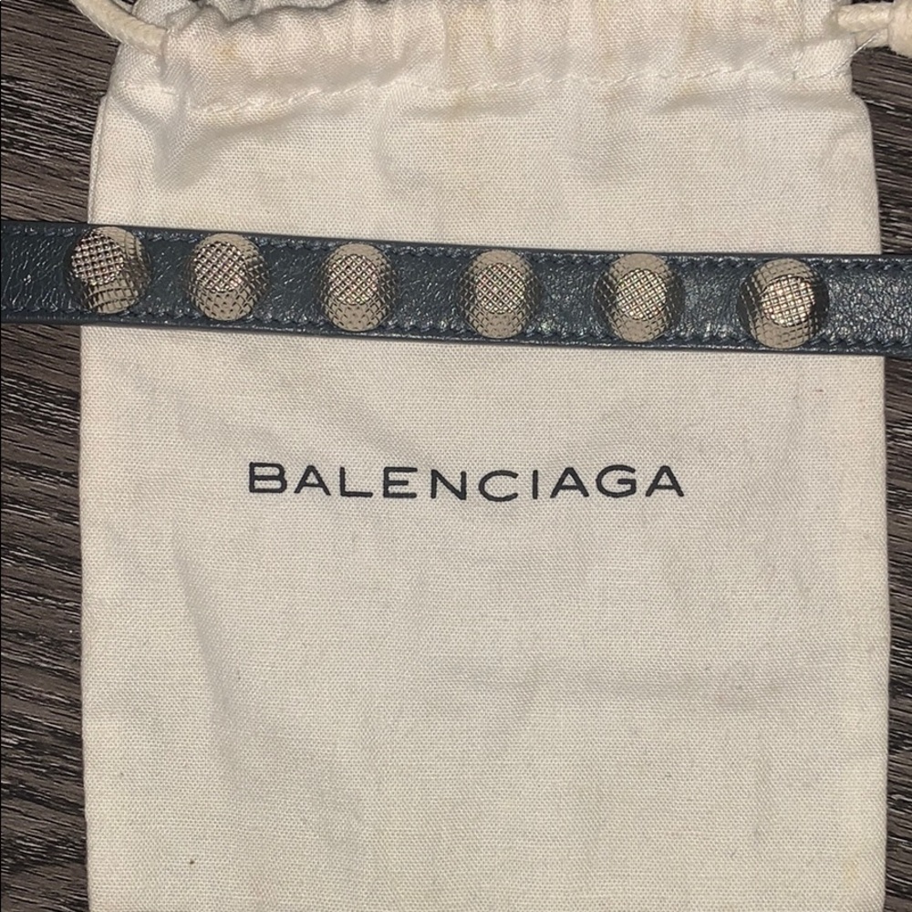 Balenciaga gray stud bracelet